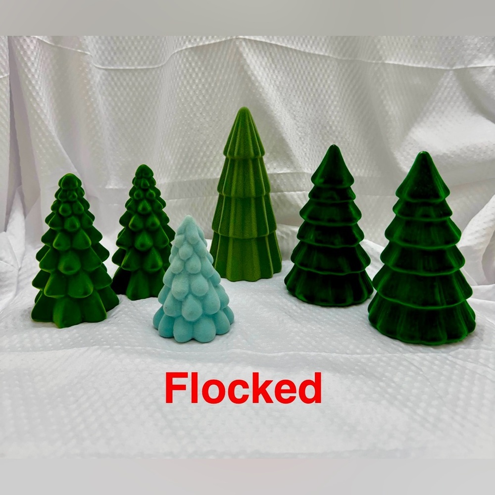16 Assorted Decorative Tabletop Tree Figurines